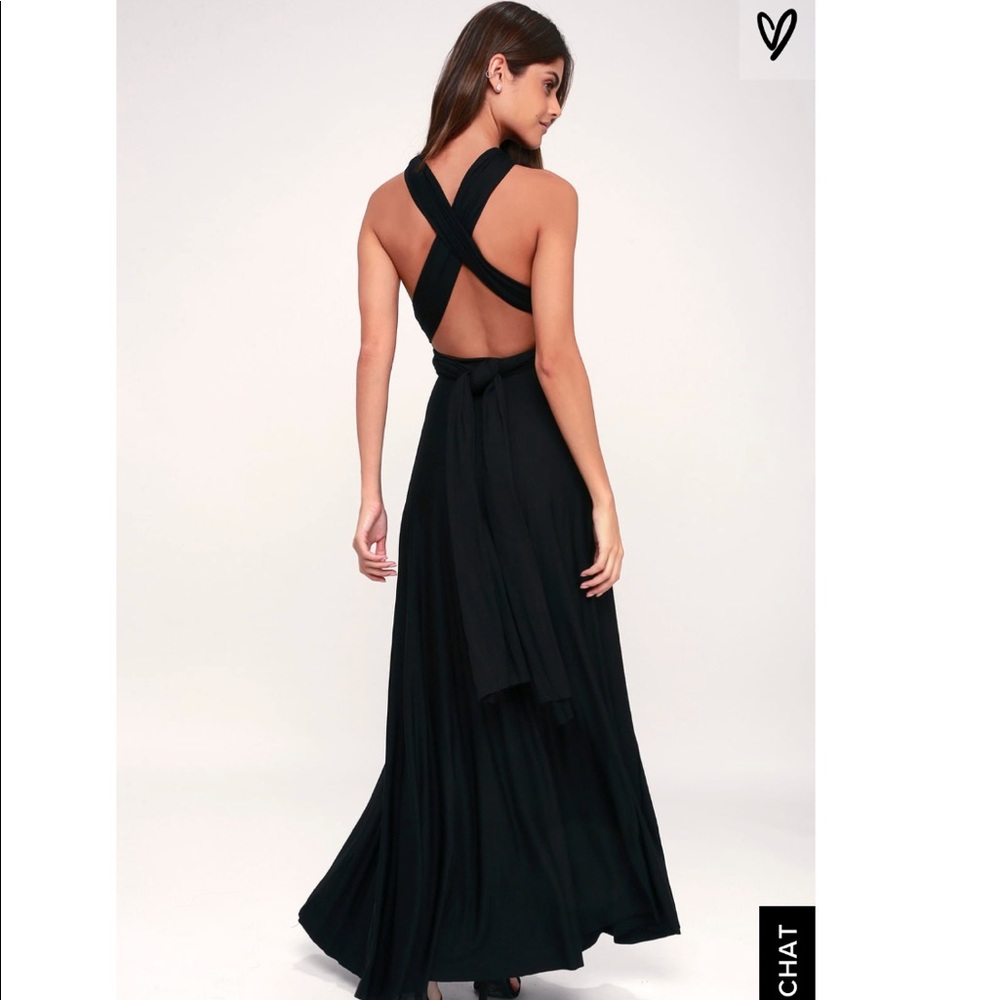 Tricks of the Trade Black Maxi Dress